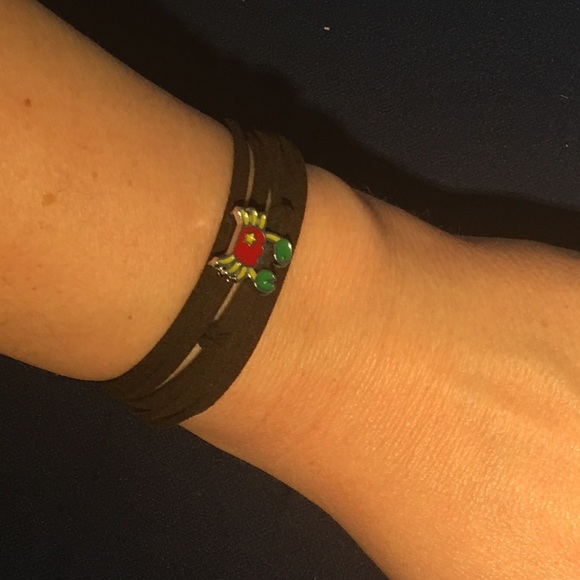 CANCER astrology zodiac leather wrap bracelet - Picture 2 of 3